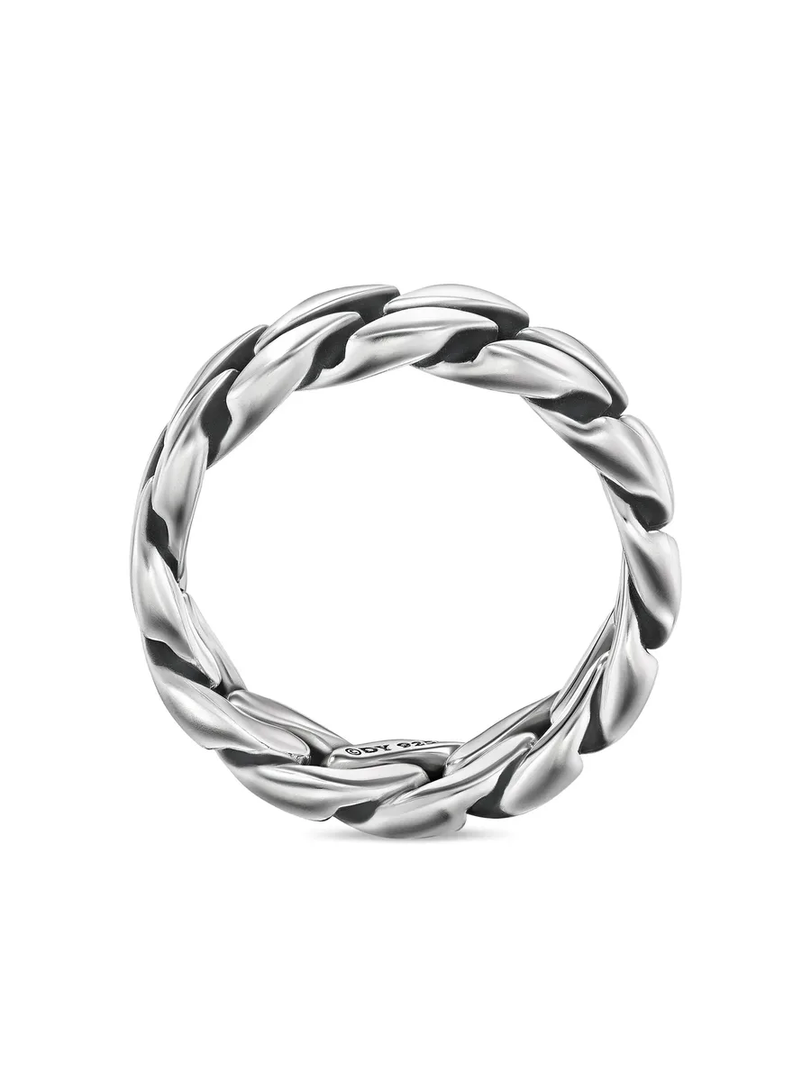 серебряное кольцо Curb Chain (8 мм) 9