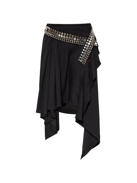 Vanopia stud-embellished mini skirt