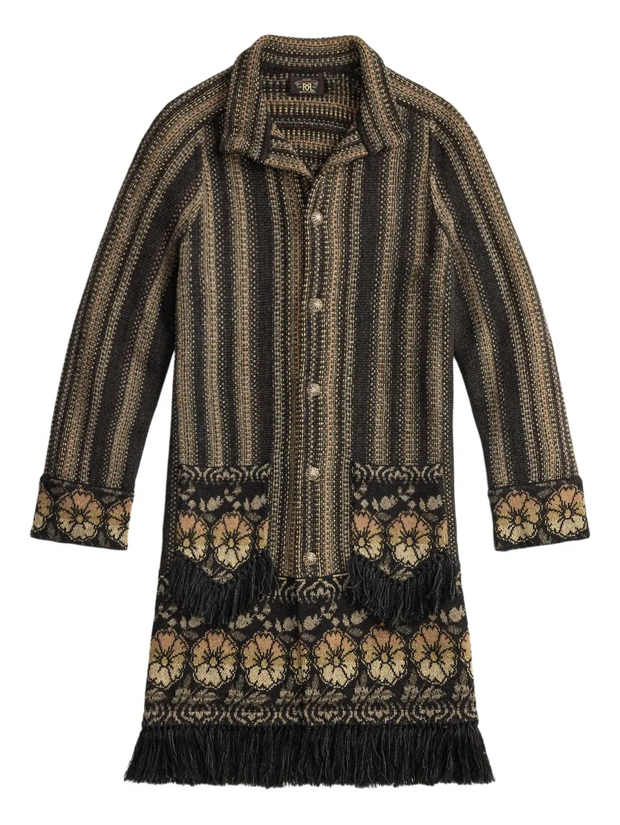 striped fringed coat 2