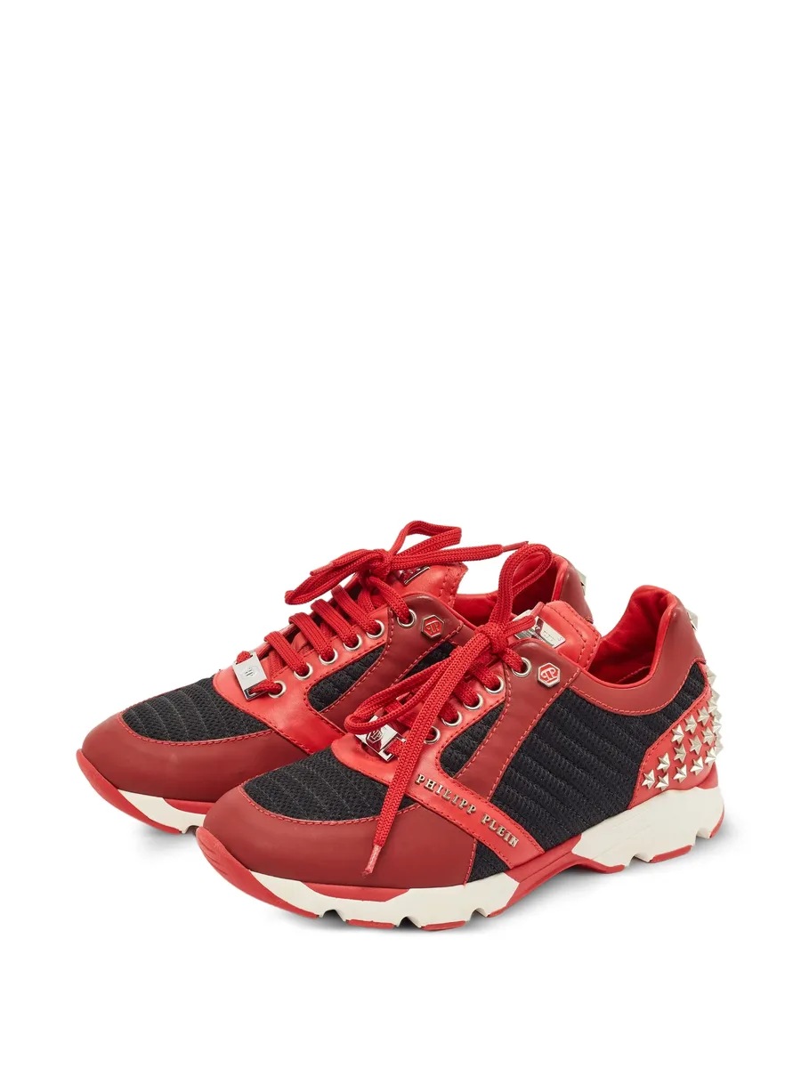 studded lace-up sneakers 2