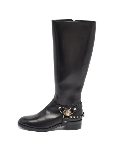 Kingdom studded knee-length boots