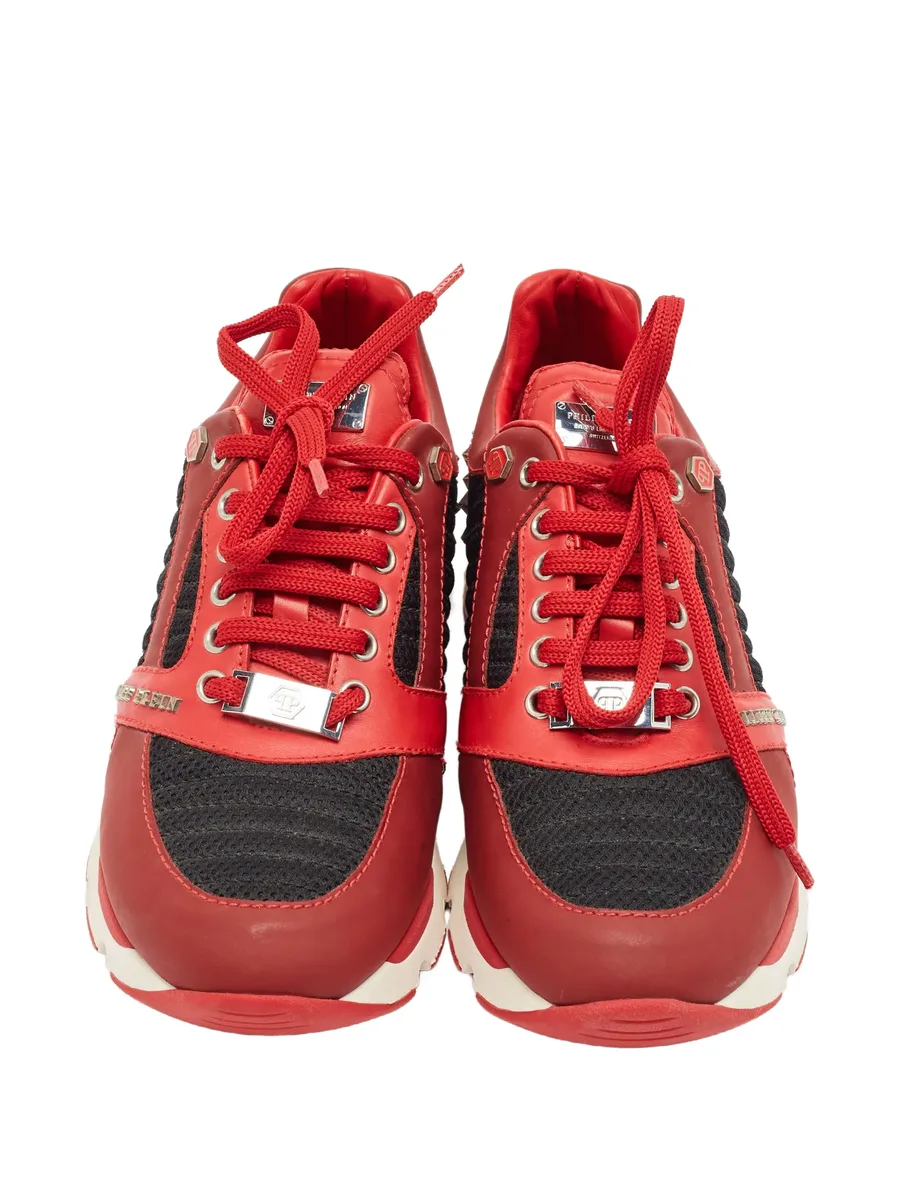 studded lace-up sneakers 4