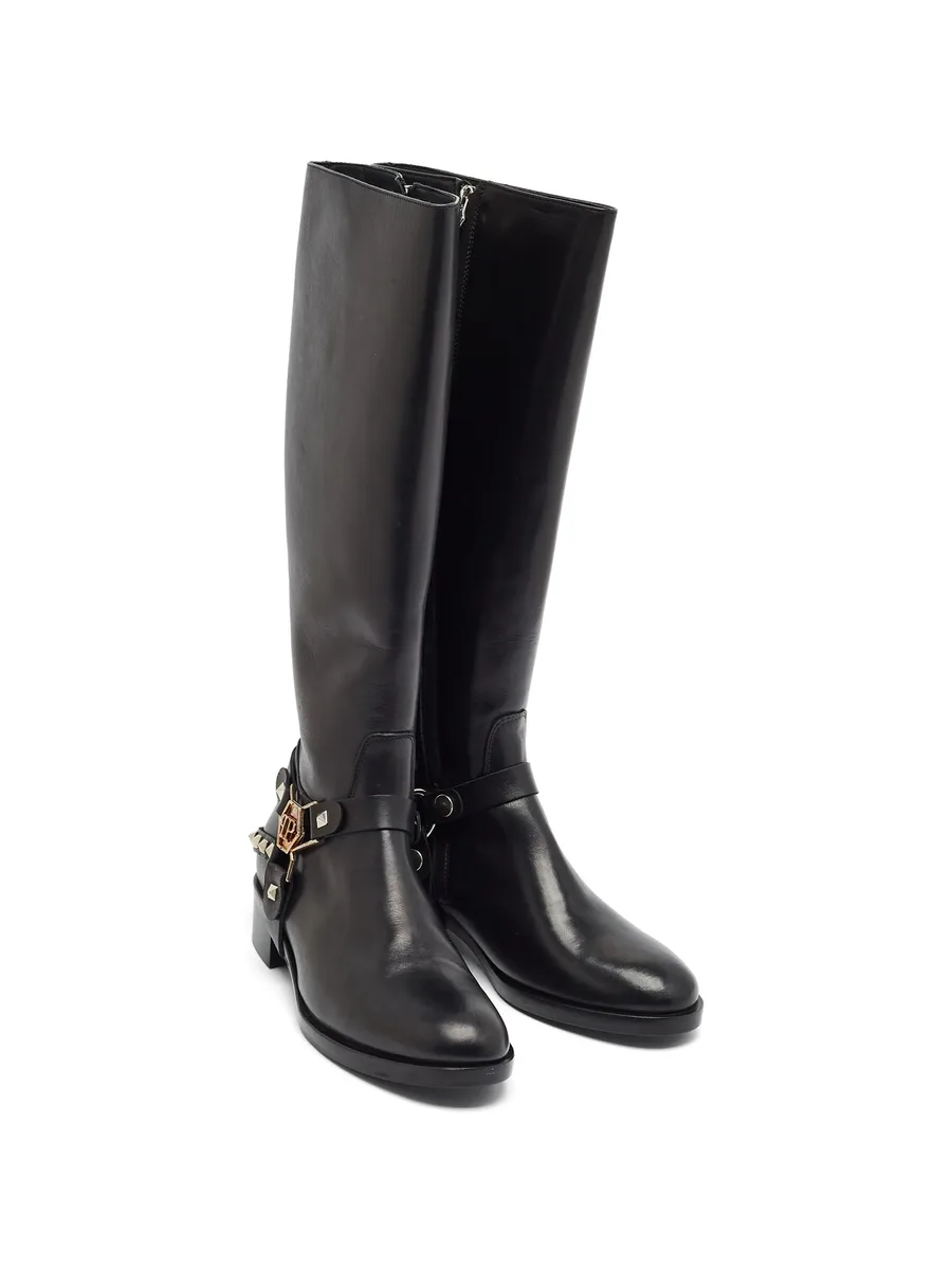 Kingdom studded knee-length boots 4