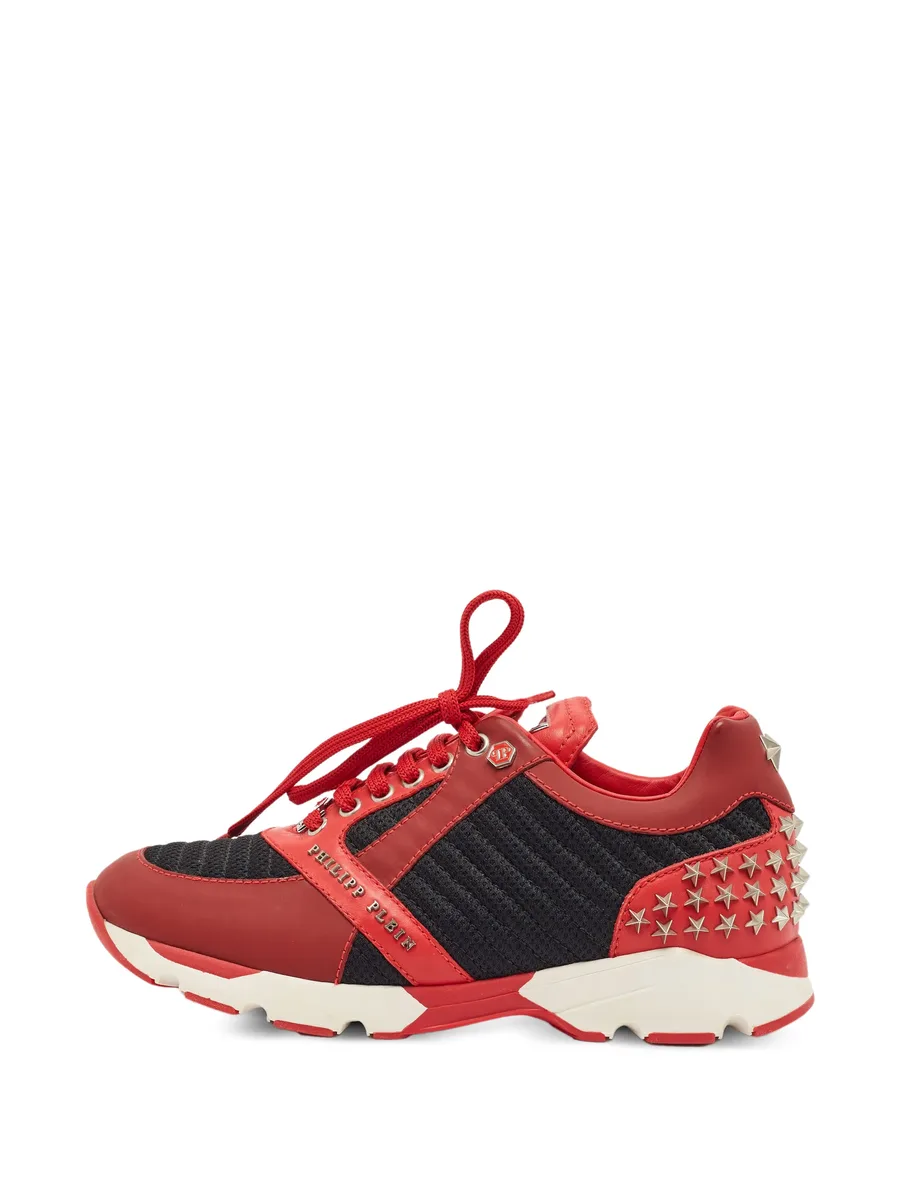 studded lace-up sneakers 1