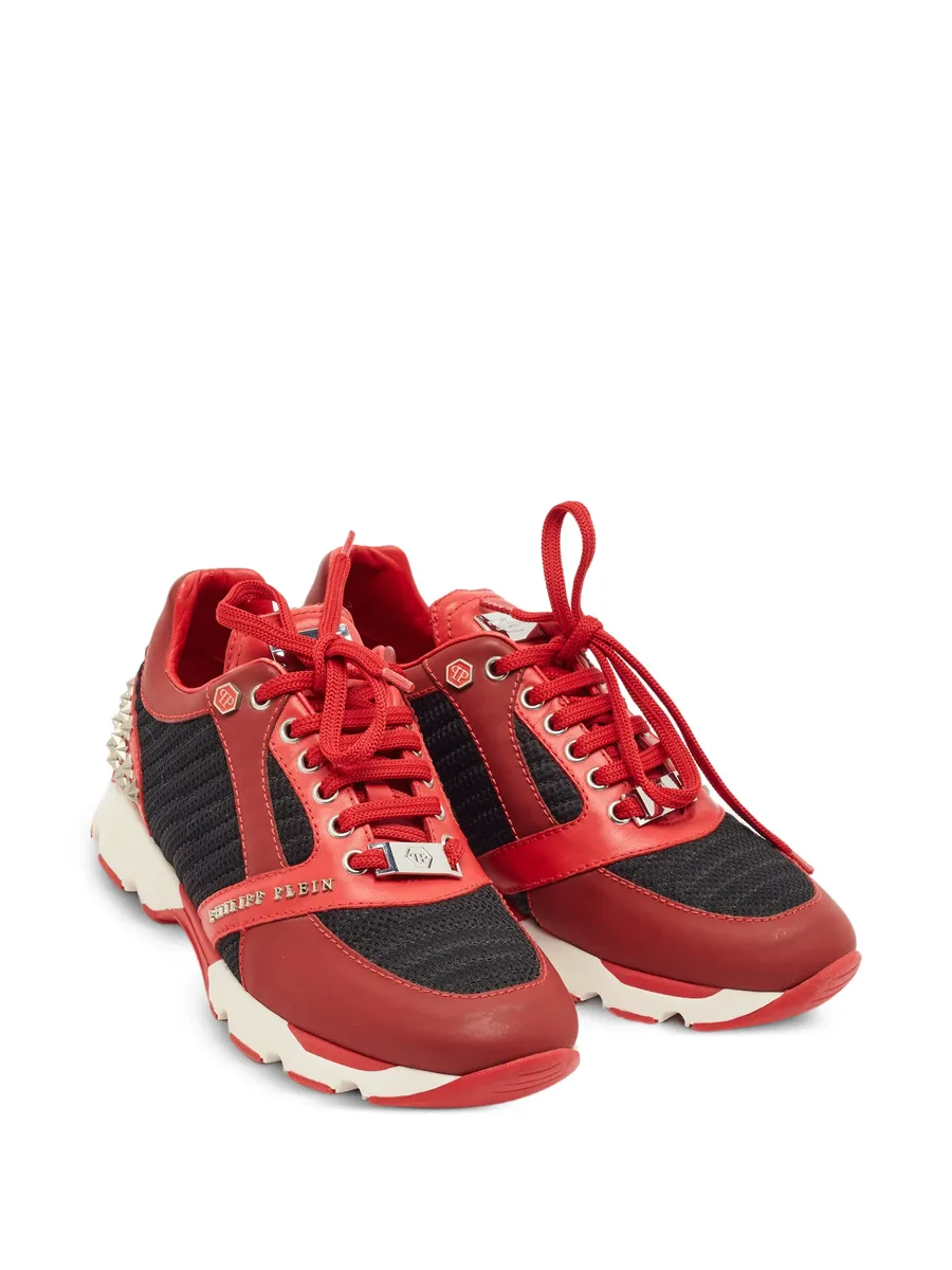 studded lace-up sneakers 5