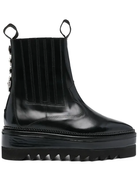stud-embellished platform boots