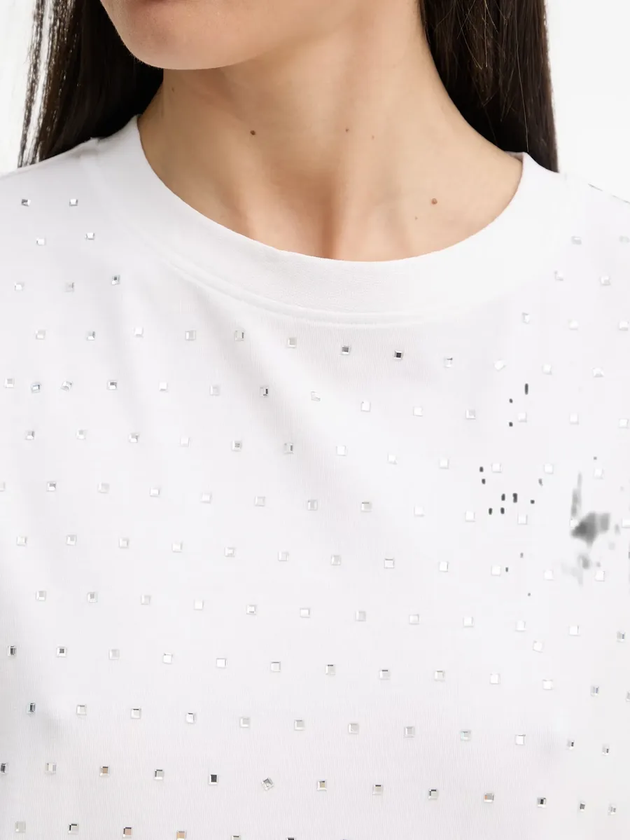 Sedibana crystal-embellished short-sleeve T-shirt 4