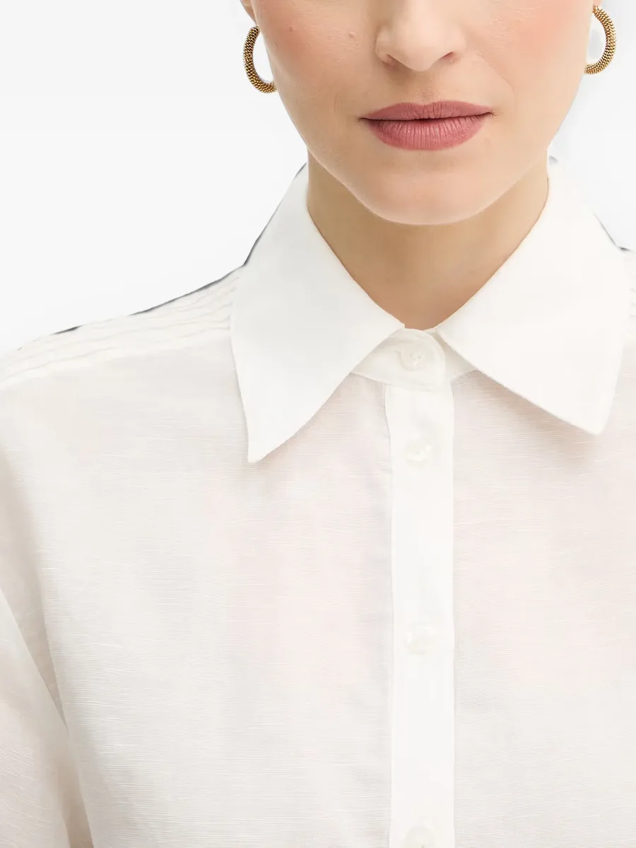Farin pompom-detail collared shirt 4