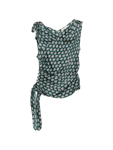Janille paisley-print top