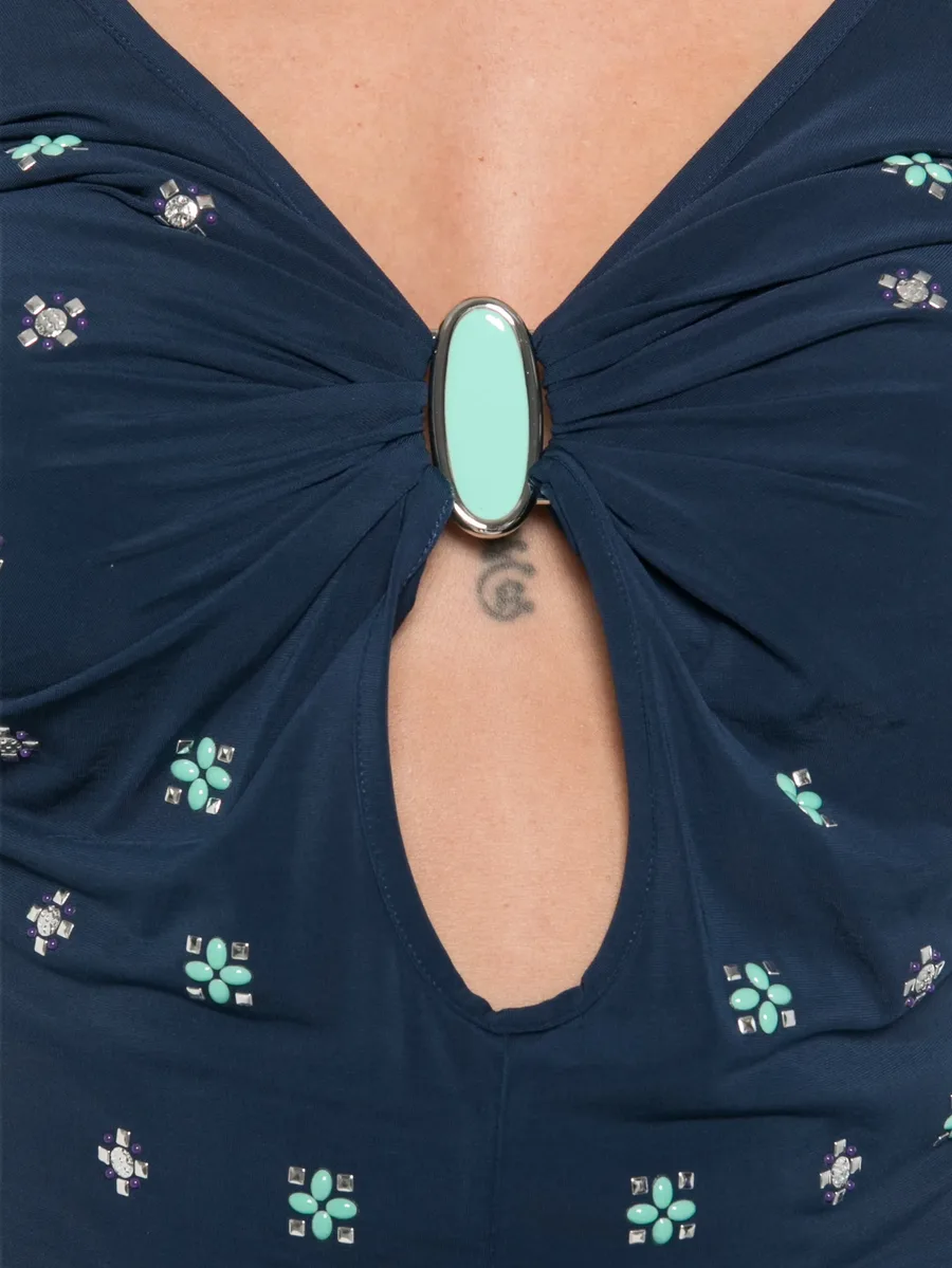 embellished keyhole T-shirt 5