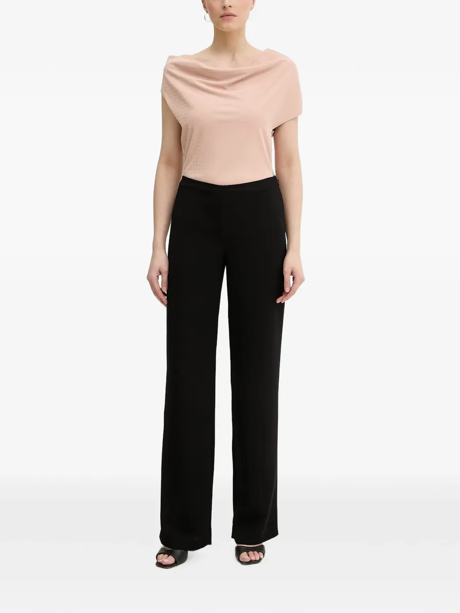 Raman rhinestone-embellished cowl-neck top 2