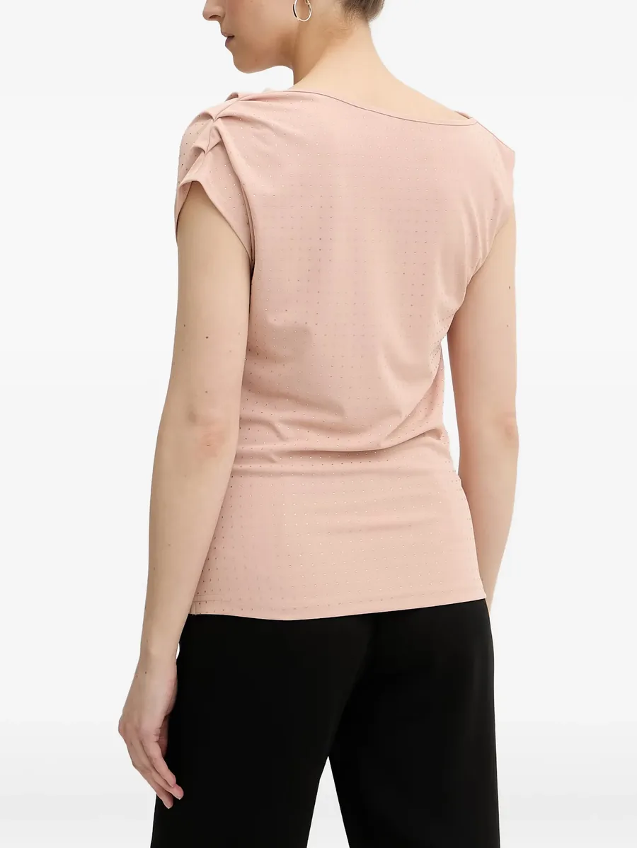 Raman rhinestone-embellished cowl-neck top 3