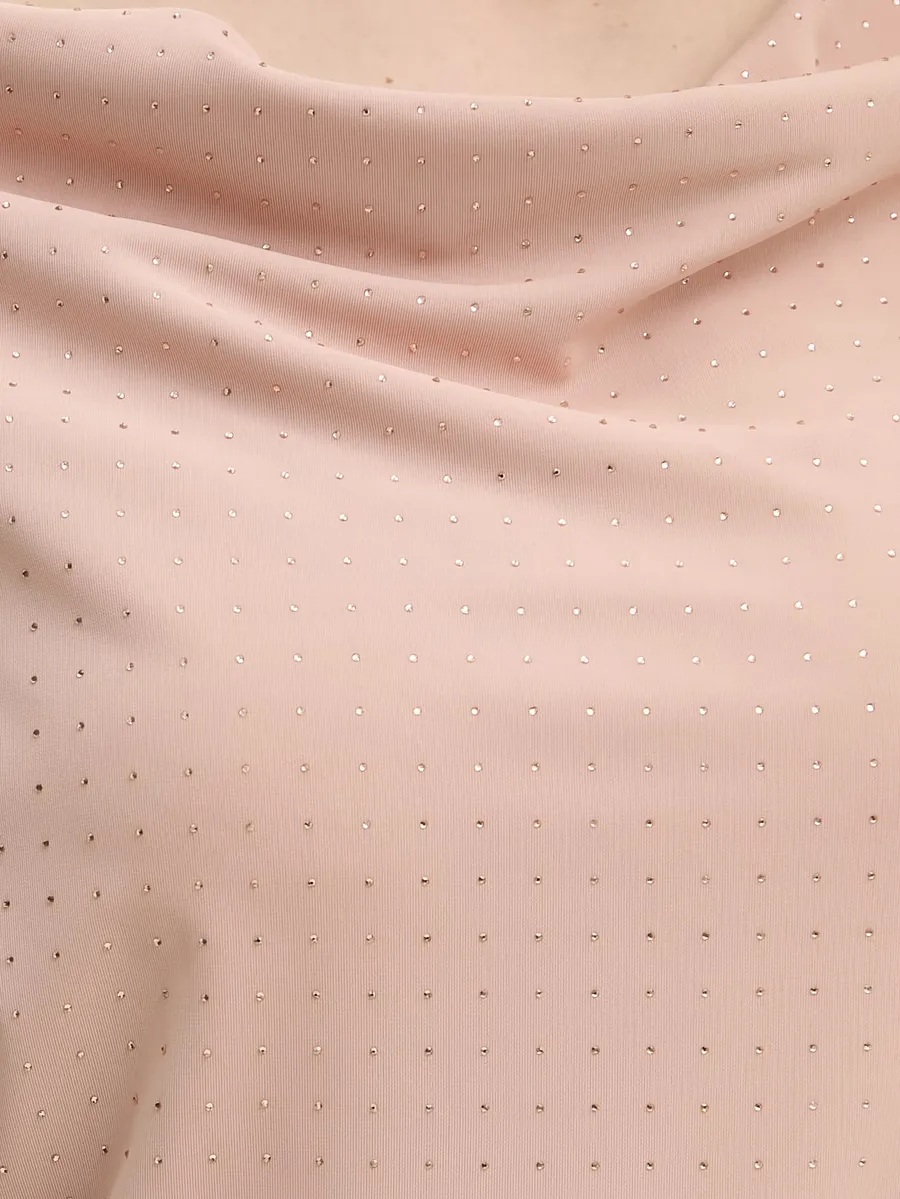 Raman rhinestone-embellished cowl-neck top 5