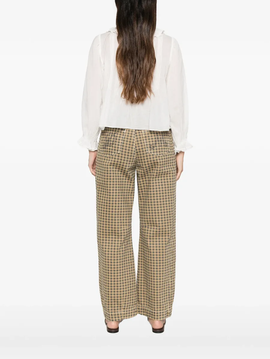 Hardy ruffled pin-tucked top 4