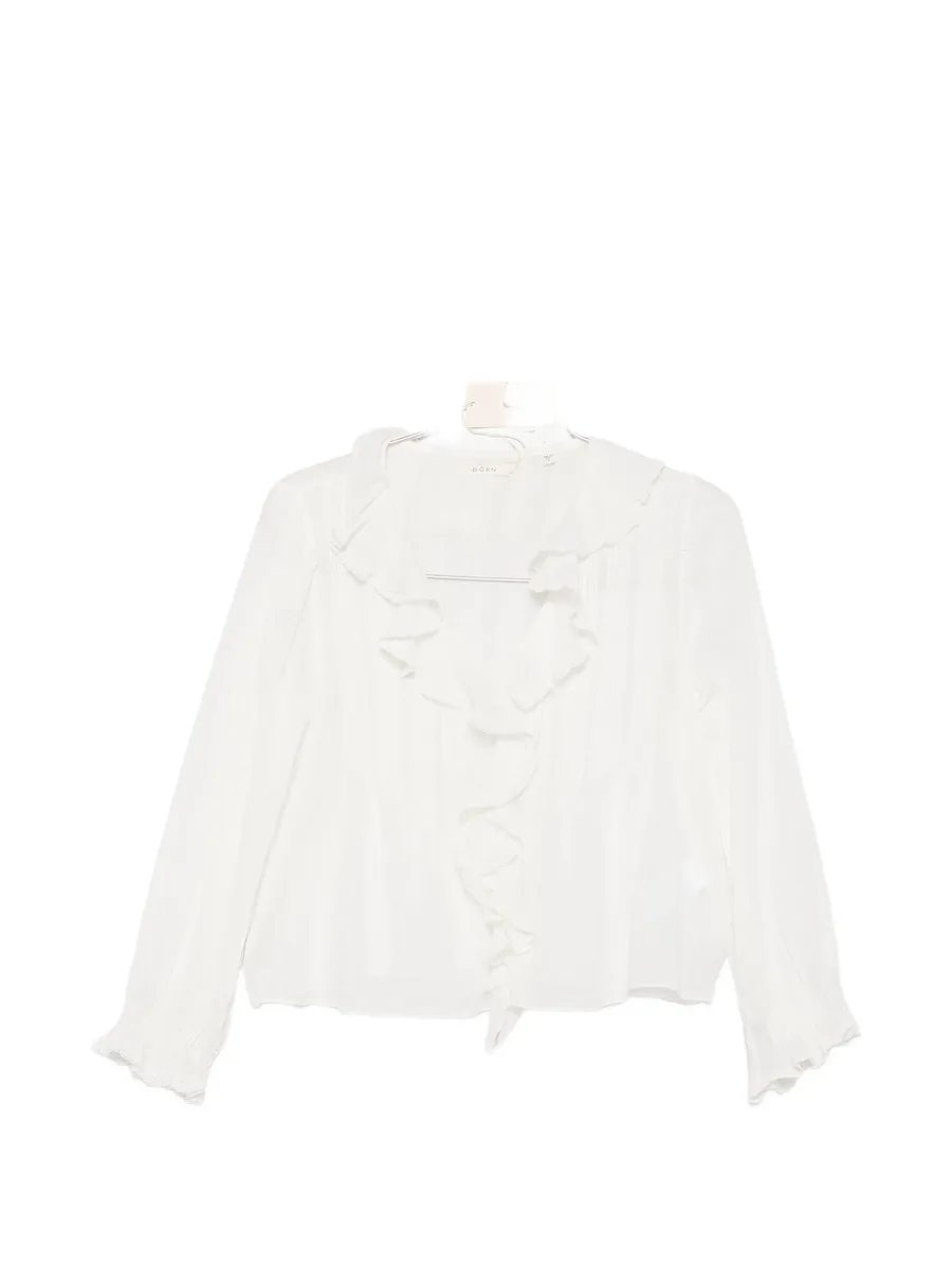 Hardy ruffled pin-tucked top 1