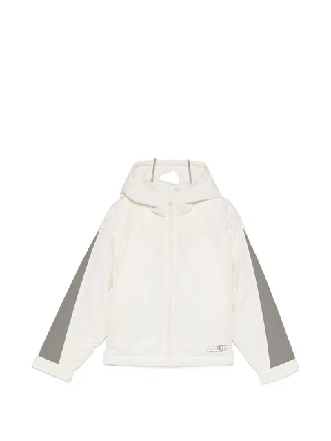 hooded zip-up jacket