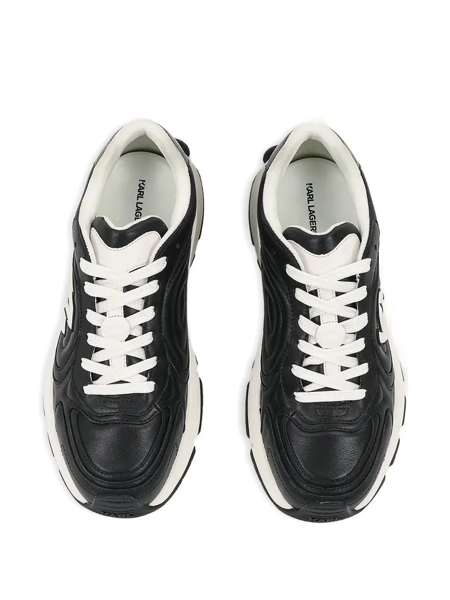 logo leather sneakers 8
