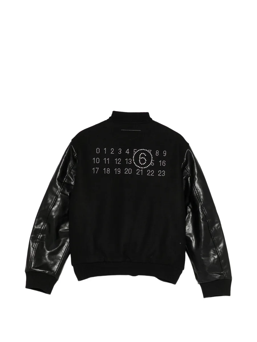 logo patched bomber jacket 2