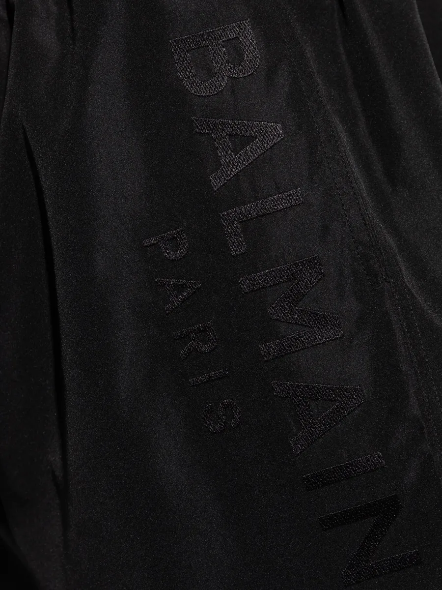 logo-appliqué swim shorts 7