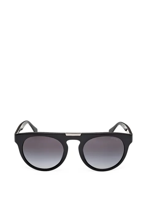 gradient-lens round-frame sunglasses