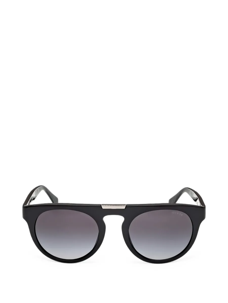 gradient-lens round-frame sunglasses 1