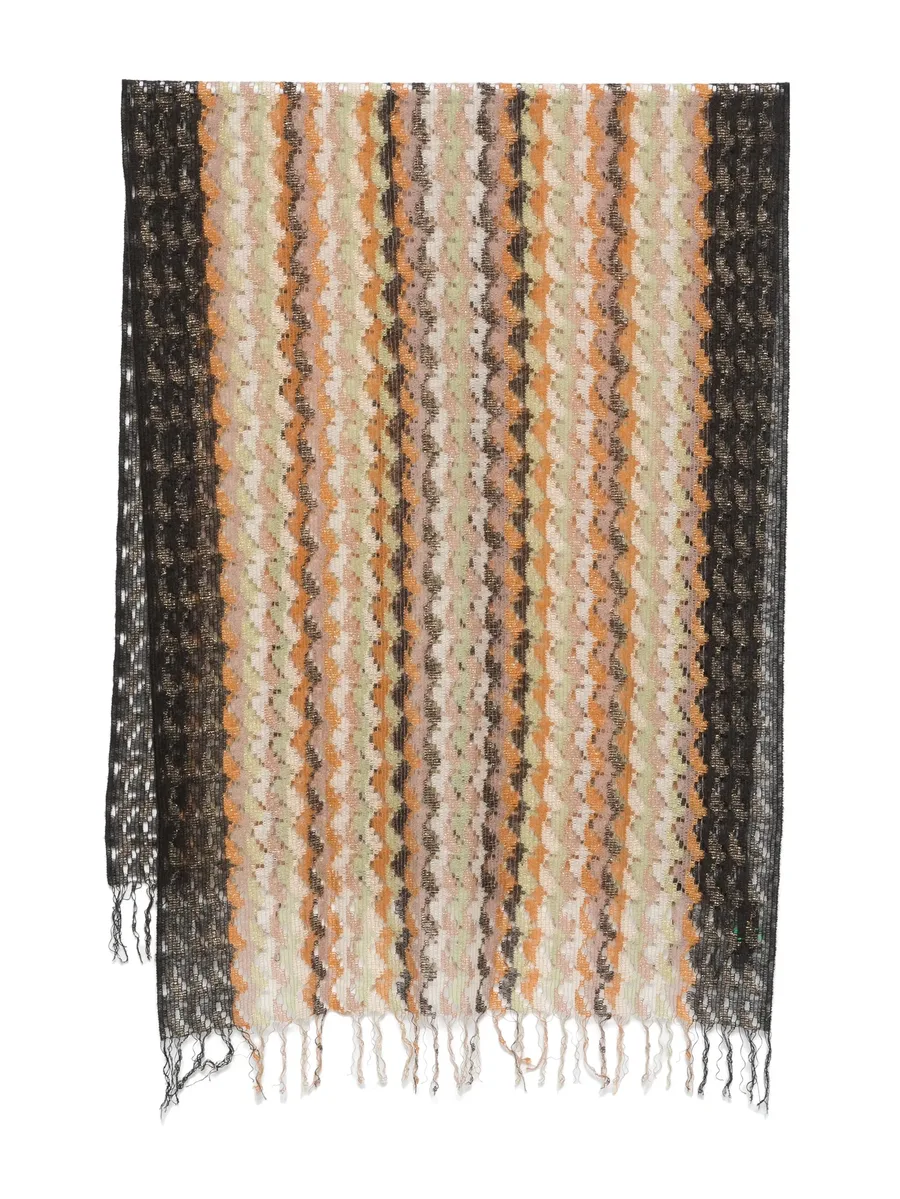 2000s chevron-knit scarf 2