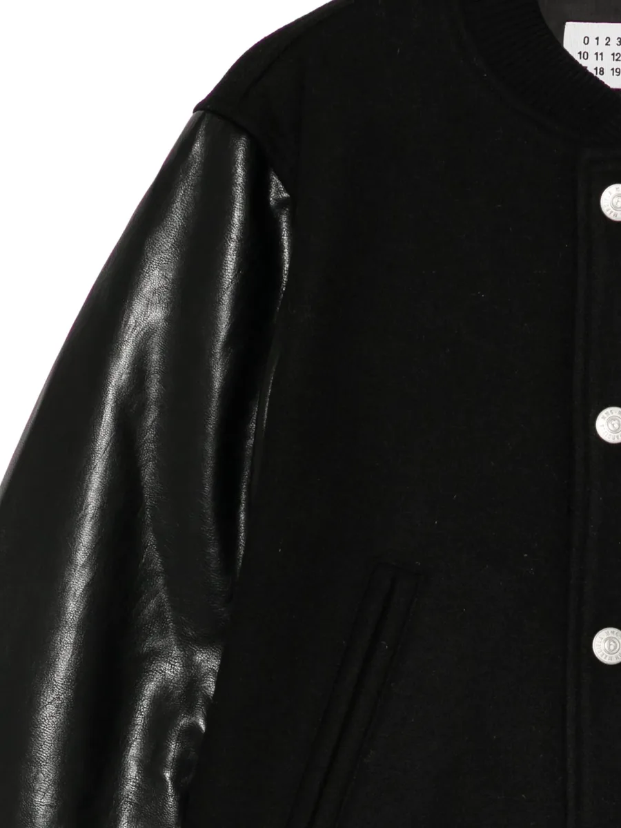 logo patched bomber jacket 3