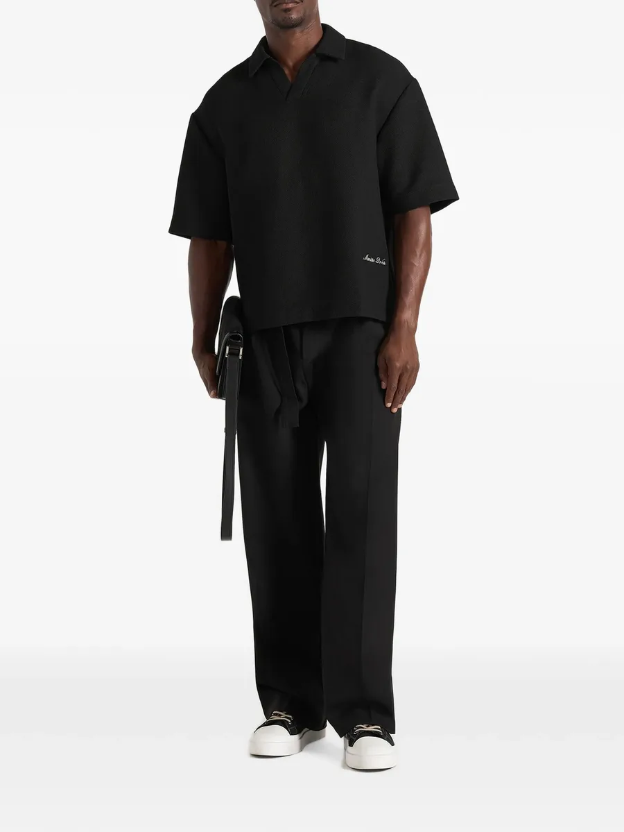 Joss in navy boxy signature polo shirt 2