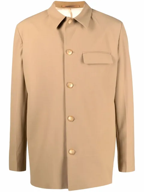 button-up tailored overshirt