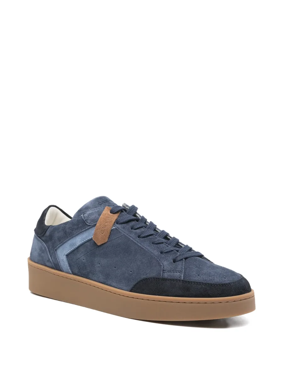suede panelled sneakers 3