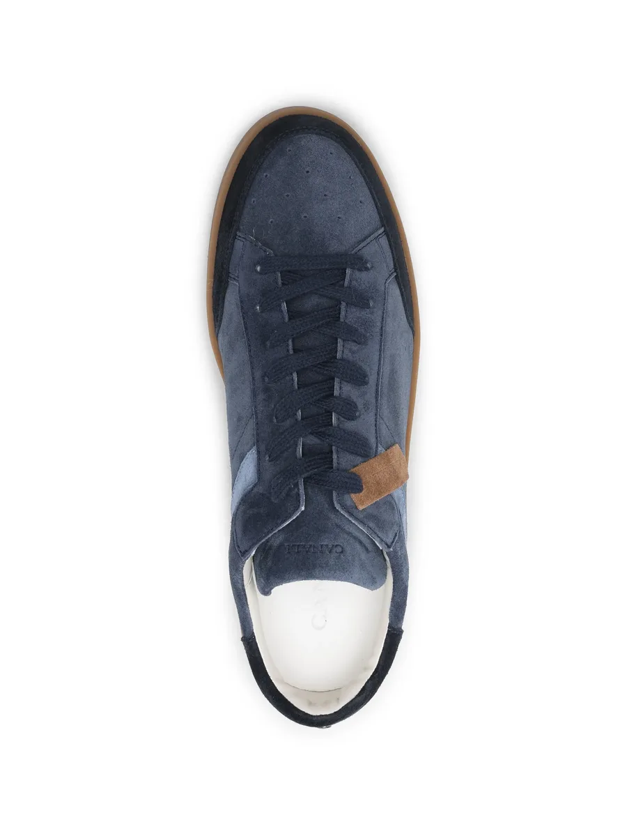 suede panelled sneakers 8