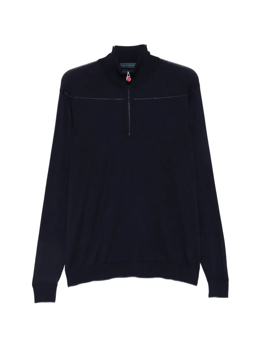 quarter-zip mock-neck sweater 1