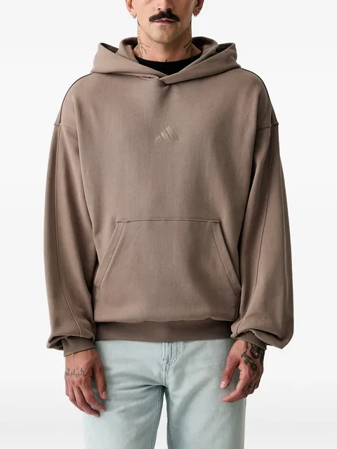 logo-embroidered hoodie
