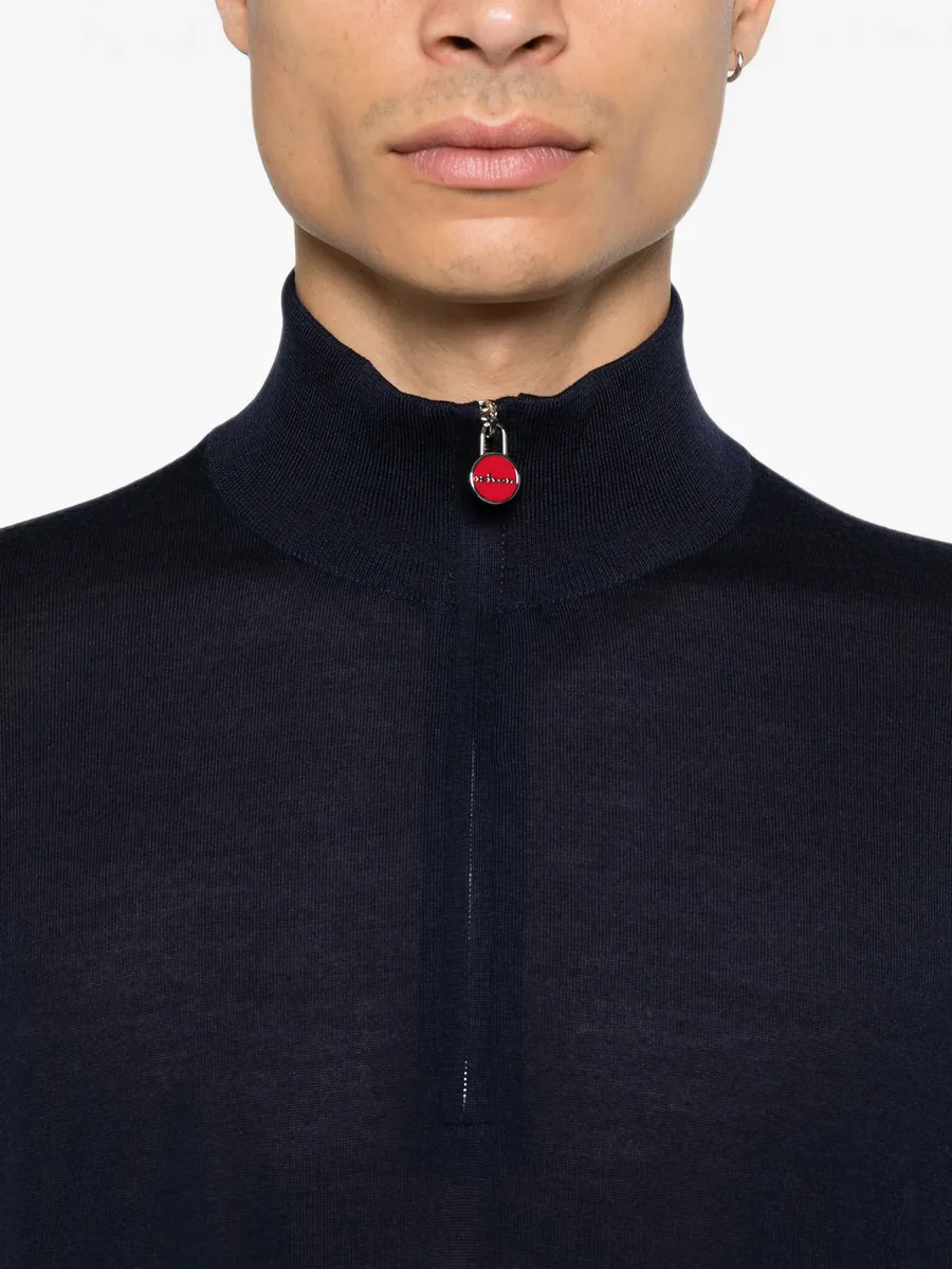 quarter-zip mock-neck sweater 5