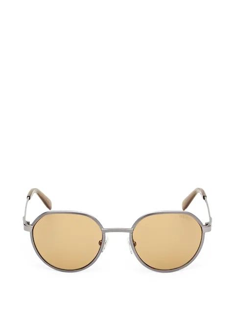 geometric-frame sunglasses
