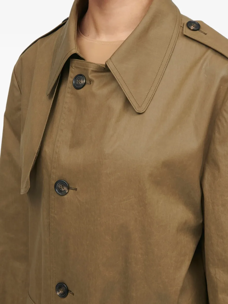 belted single-breasted trench coat 6
