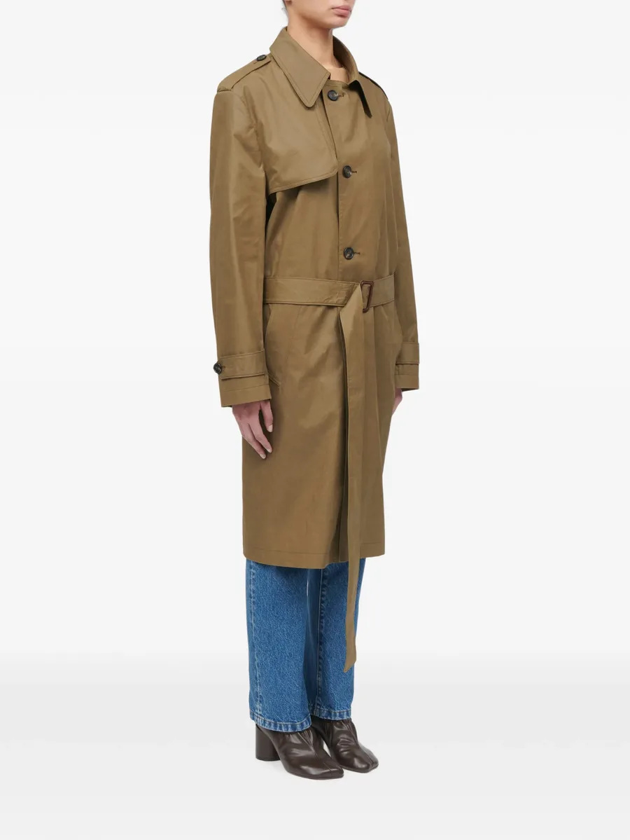 belted single-breasted trench coat 3