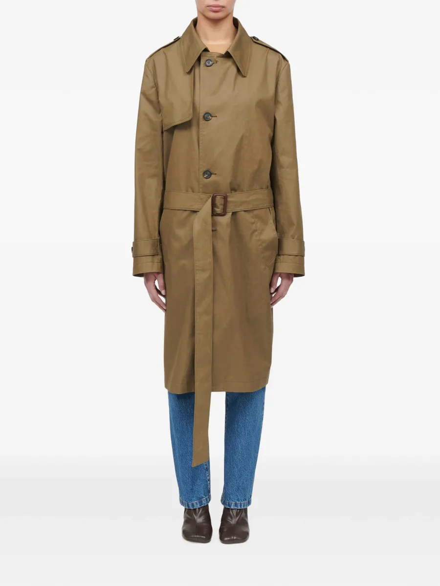 belted single-breasted trench coat 2