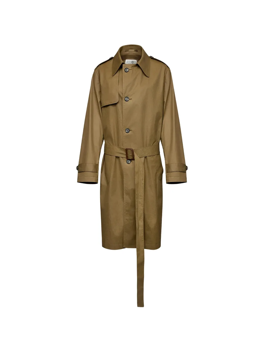 belted single-breasted trench coat 1