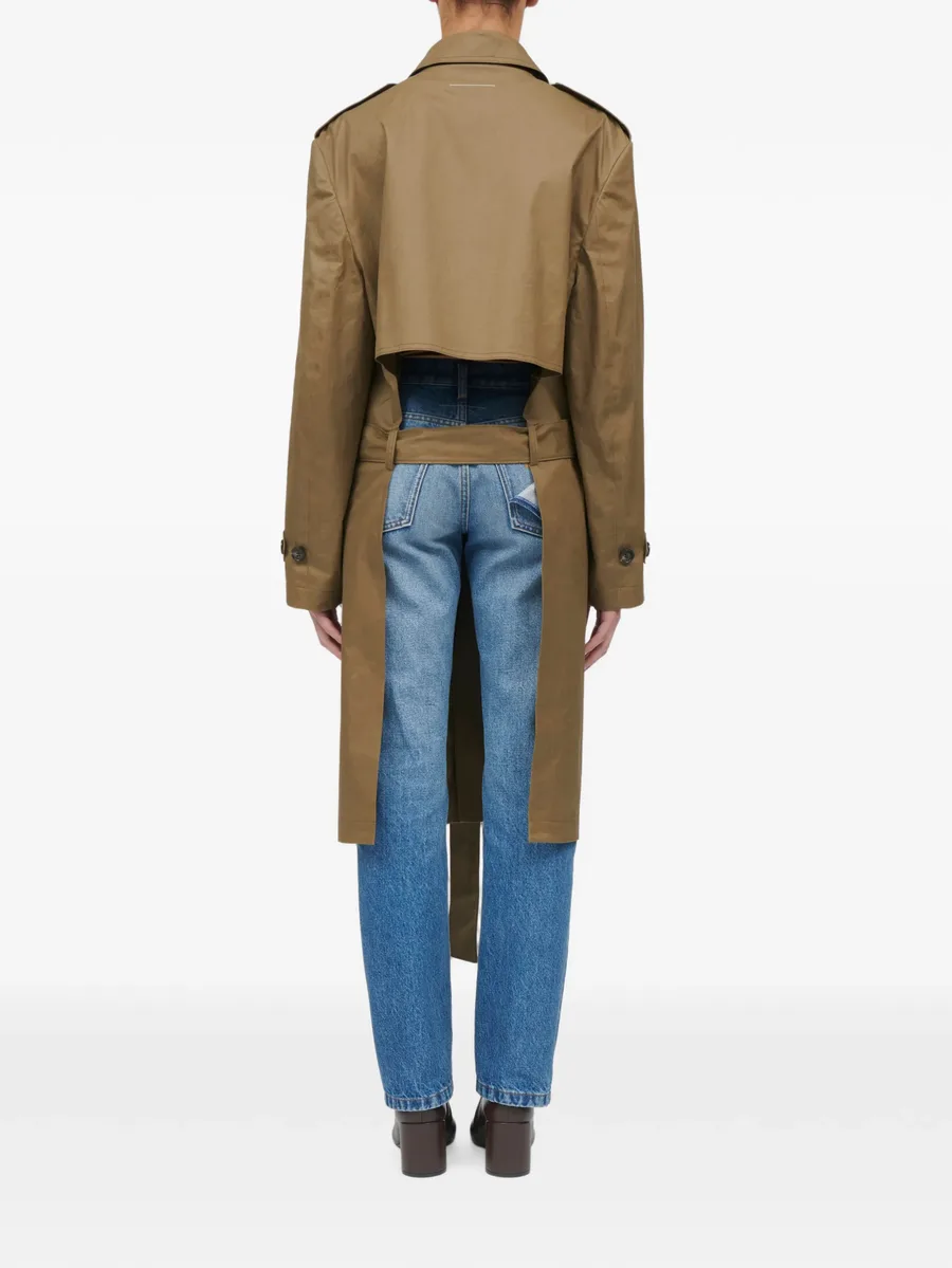 belted single-breasted trench coat 5
