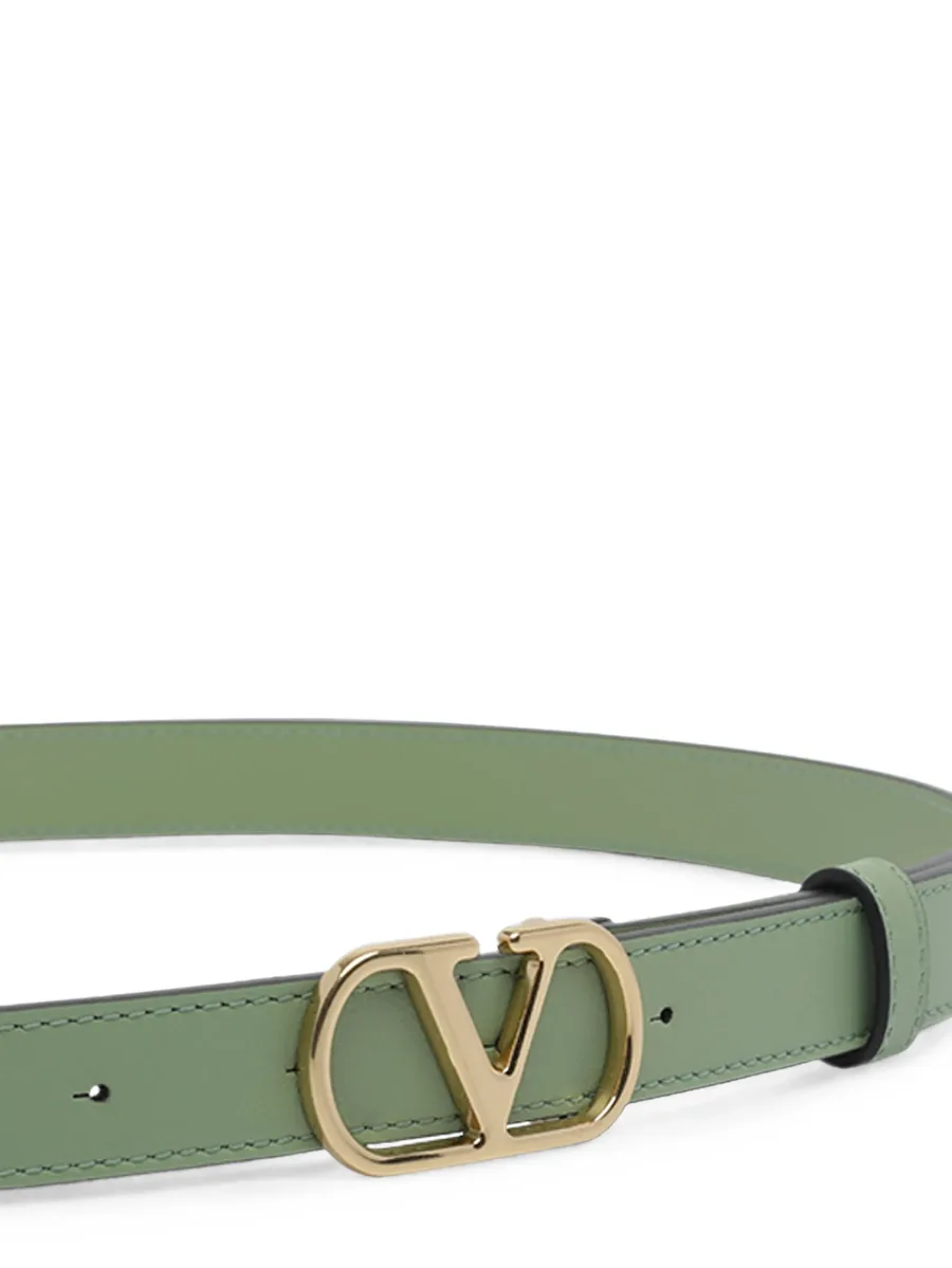 VLogo leather belt 2
