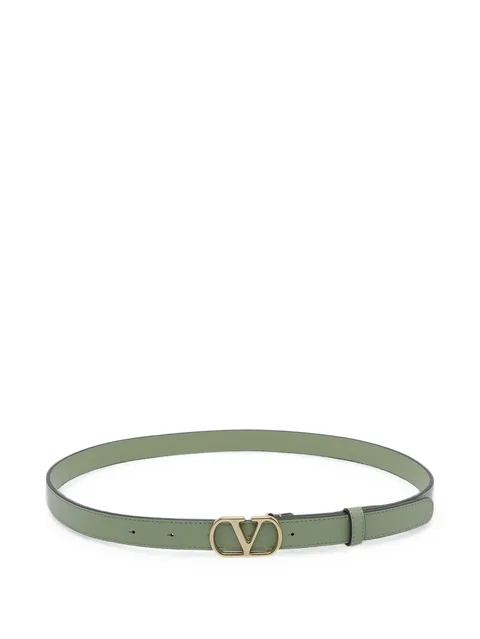 VLogo leather belt