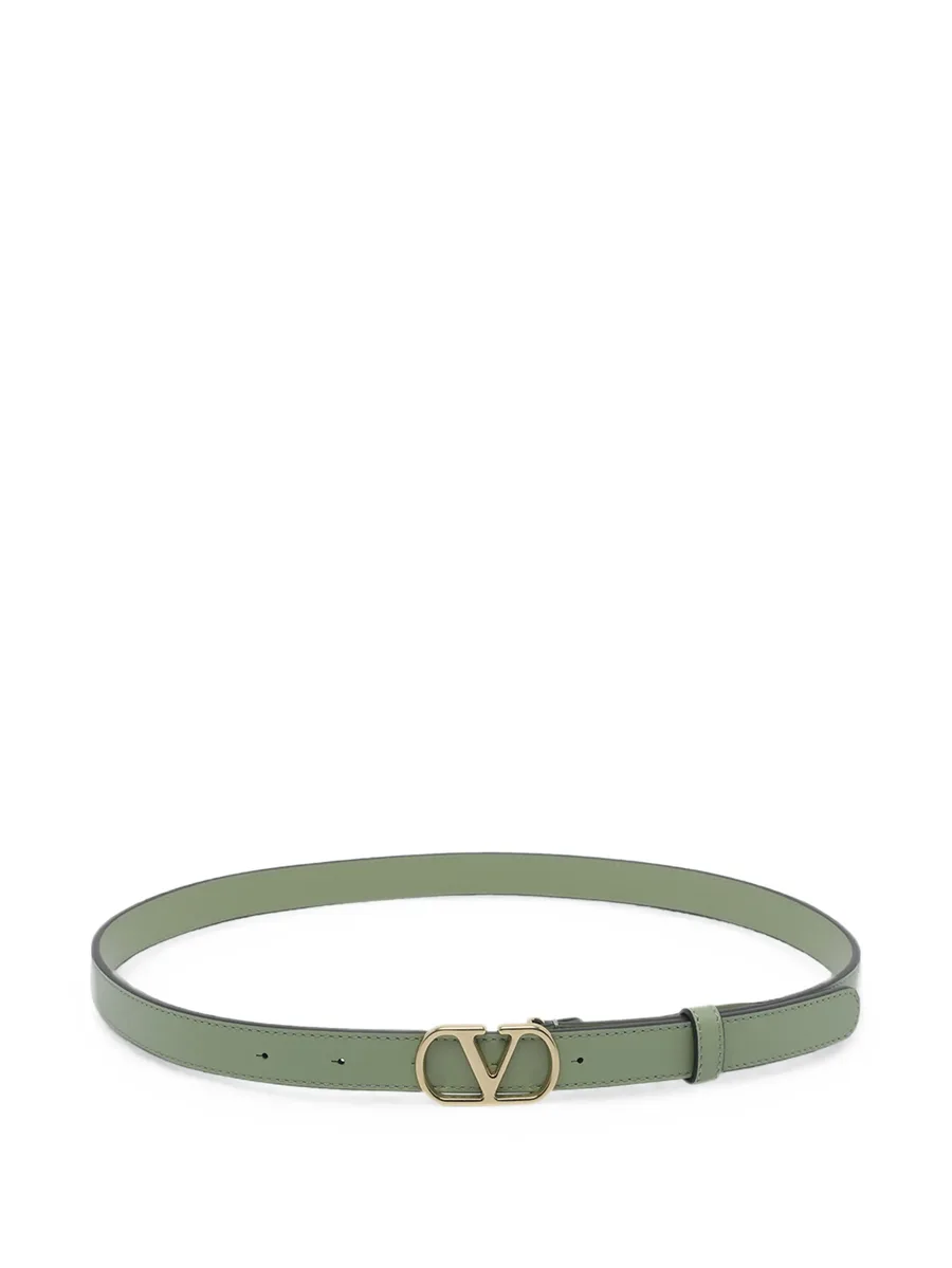 VLogo leather belt 1
