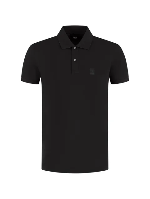 Metropolis Series logo-patch polo shirt