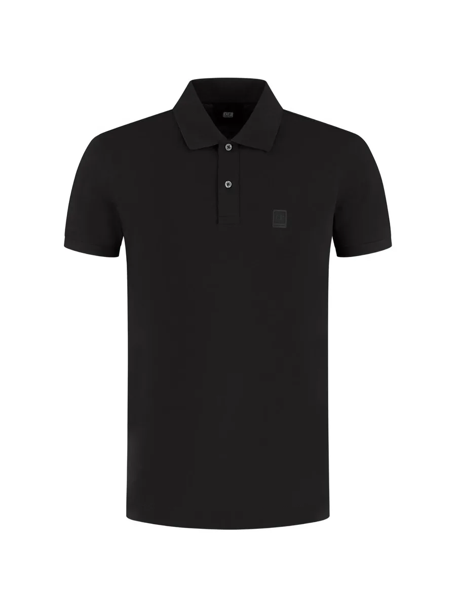 Metropolis Series logo-patch polo shirt 1