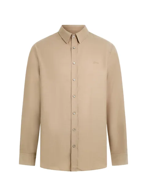 cotton long-sleeved shirt