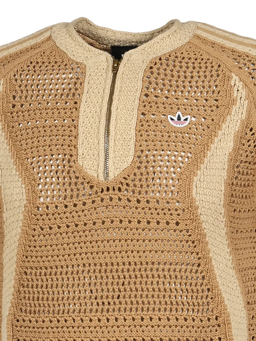 x Clot half-zip knitted polo shirt 5