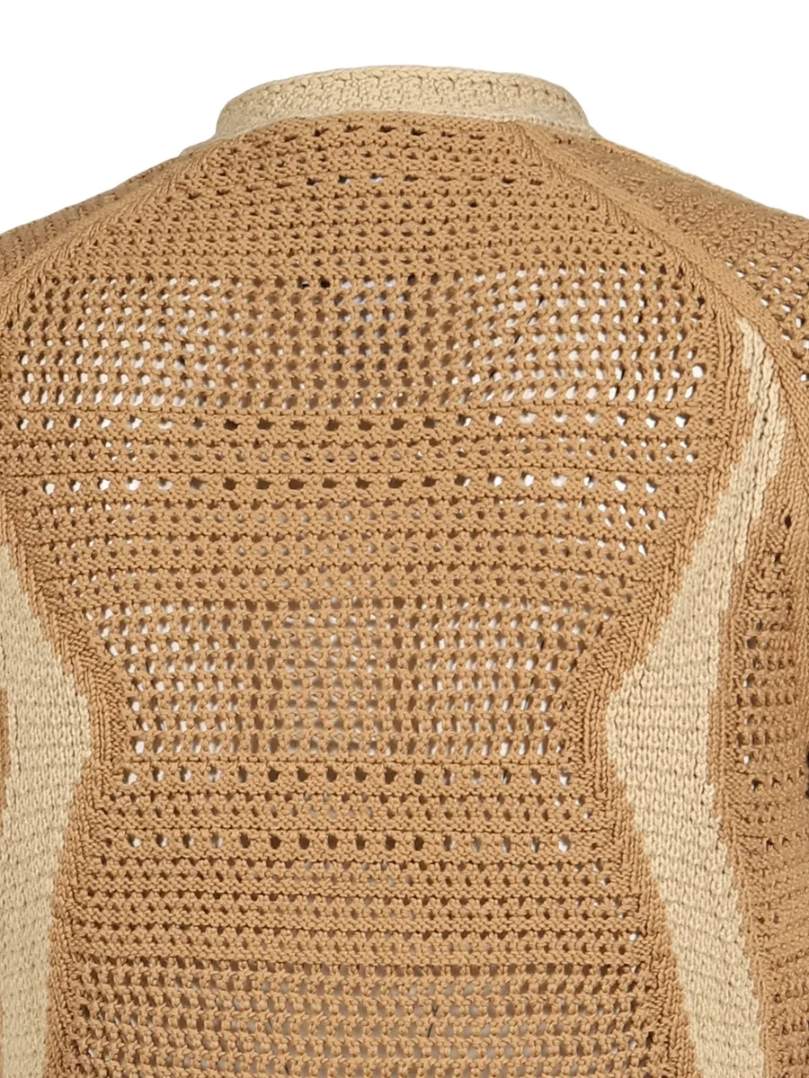 x Clot half-zip knitted polo shirt 4
