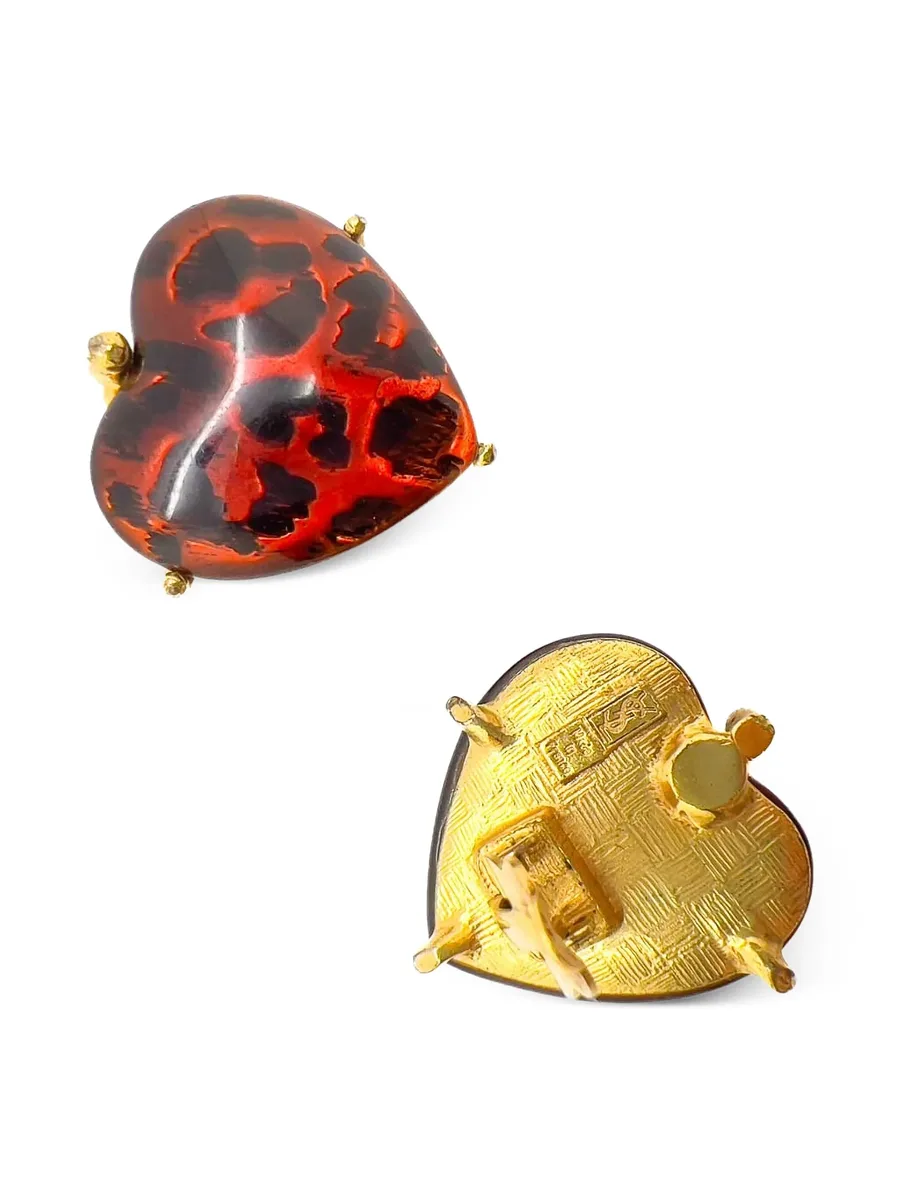 серьги Ysl Heart (1980-е годы) 6