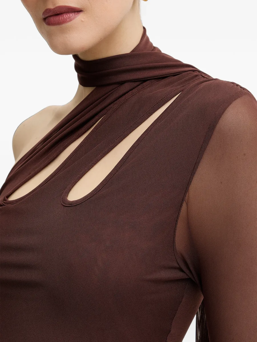 one-shoulder cutout-detail dress 4